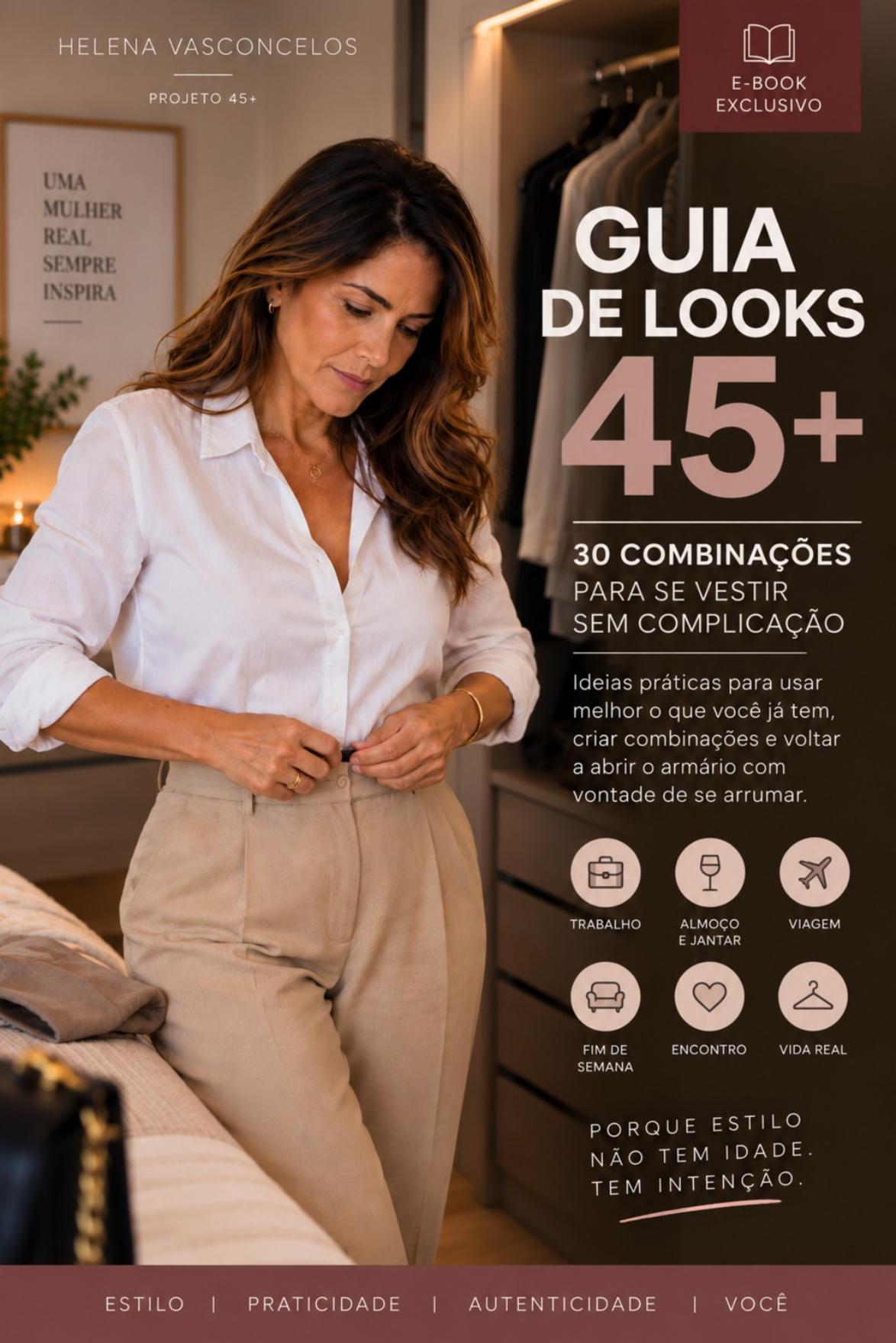 Capa do e-book Guia de Looks 45+